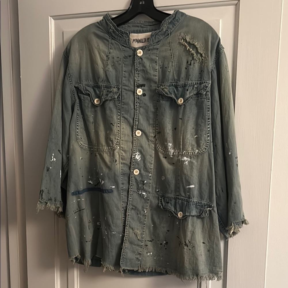 Distressed Denim Jacket